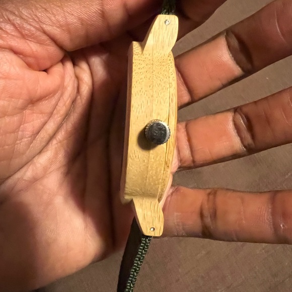 Unisex Modern Trendy Bamboo Watch with Nylon Band - Picture 6 of 9